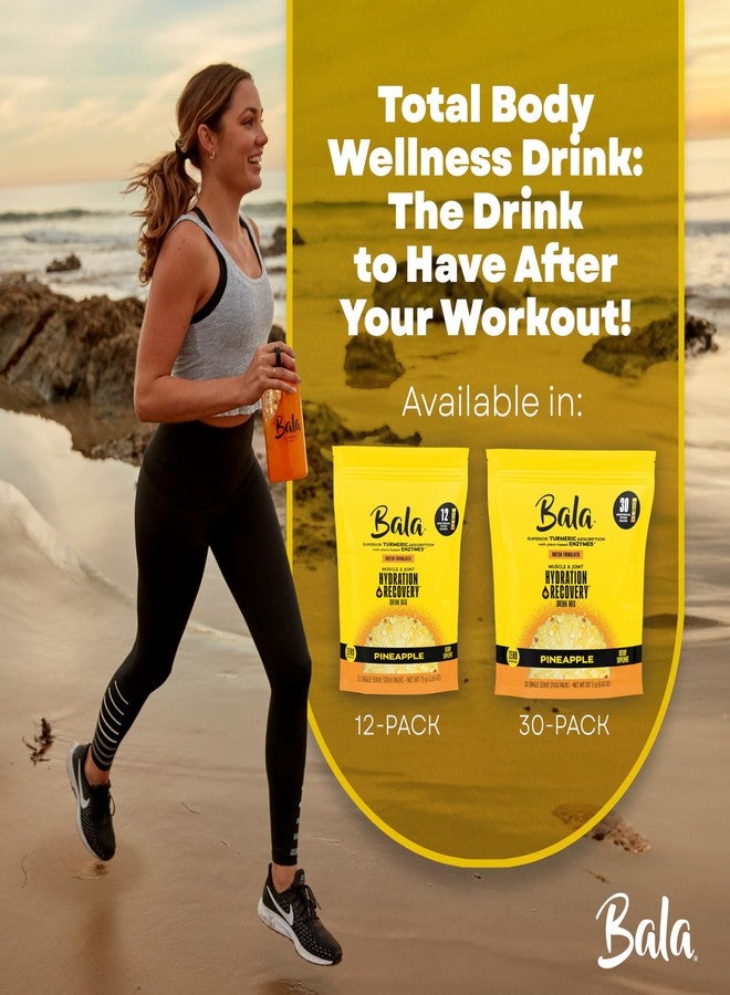 بالا مشروب بالا المرطب بالإنزيمات والخالي من السكر - الكركم، البروميلين، الباباين - لتقوية المناعة وتحسين الحركة - بنكهة الأناناس 0.25 أونصة (30 كيسًا) - Image 4